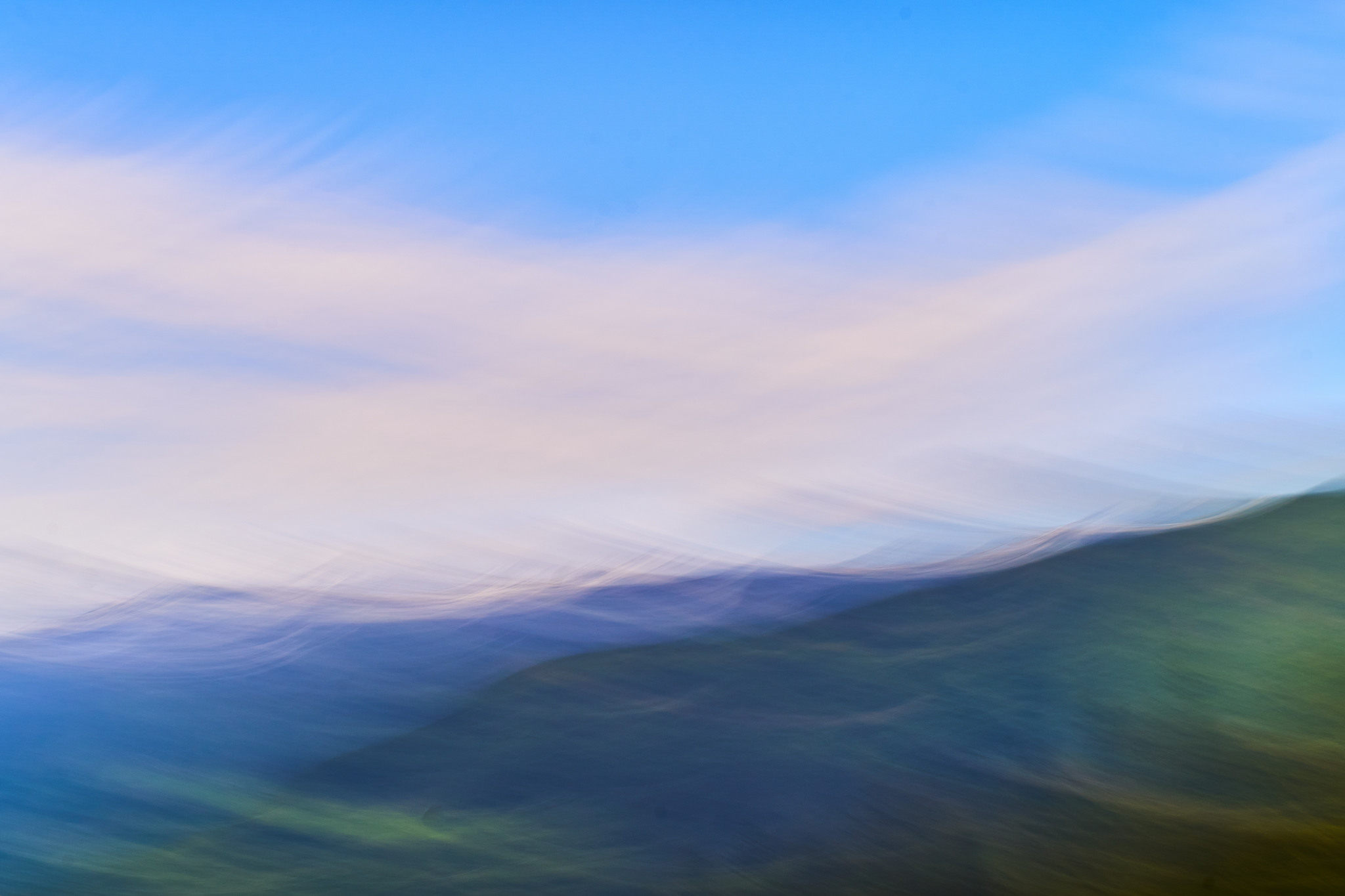 cloudy over the mountains