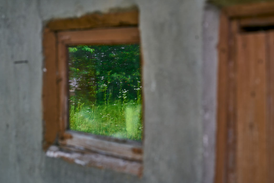 photo of window reflection