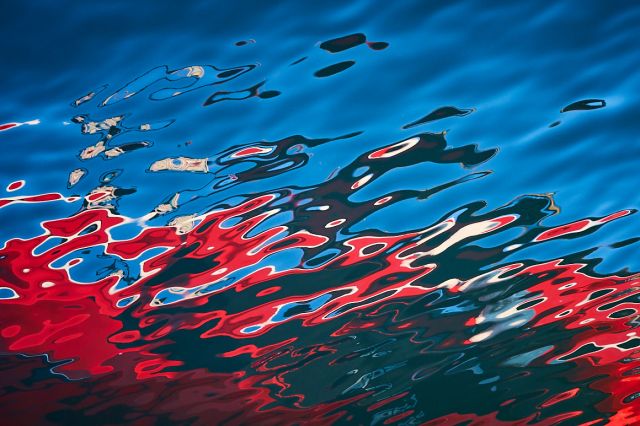 abstract colorful photo of water sea surface