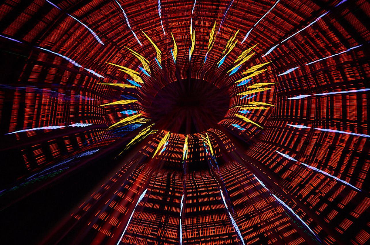 ferris wheel in abstraction